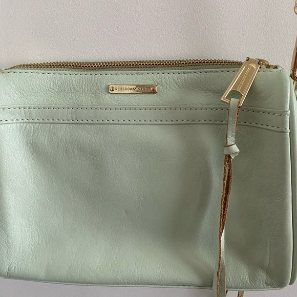 Rebecca Minkoff Mini Mac Crossbody Bag In Aloe - Picture 10 of 12